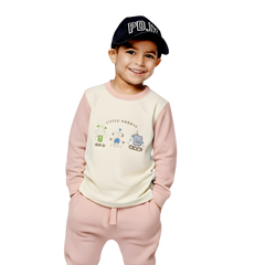 Imported Kids Pink Robot Pajama Set