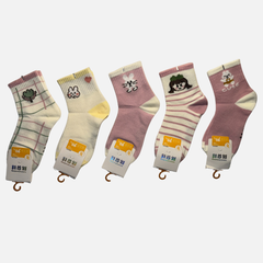 Imported Kids Cute Cartoon Ankle Socks – Pack of 3 & 5