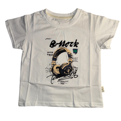 Boys Graphic T-Shirt with Grey Denim Jogger Pants Set