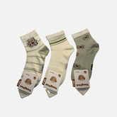 Kids Bear Cartoon Ankle Socks – Pack of 3 & 5