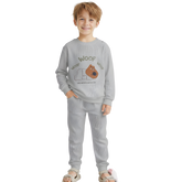 Imported Baby Cotton Track Suit with Woof Dog Print