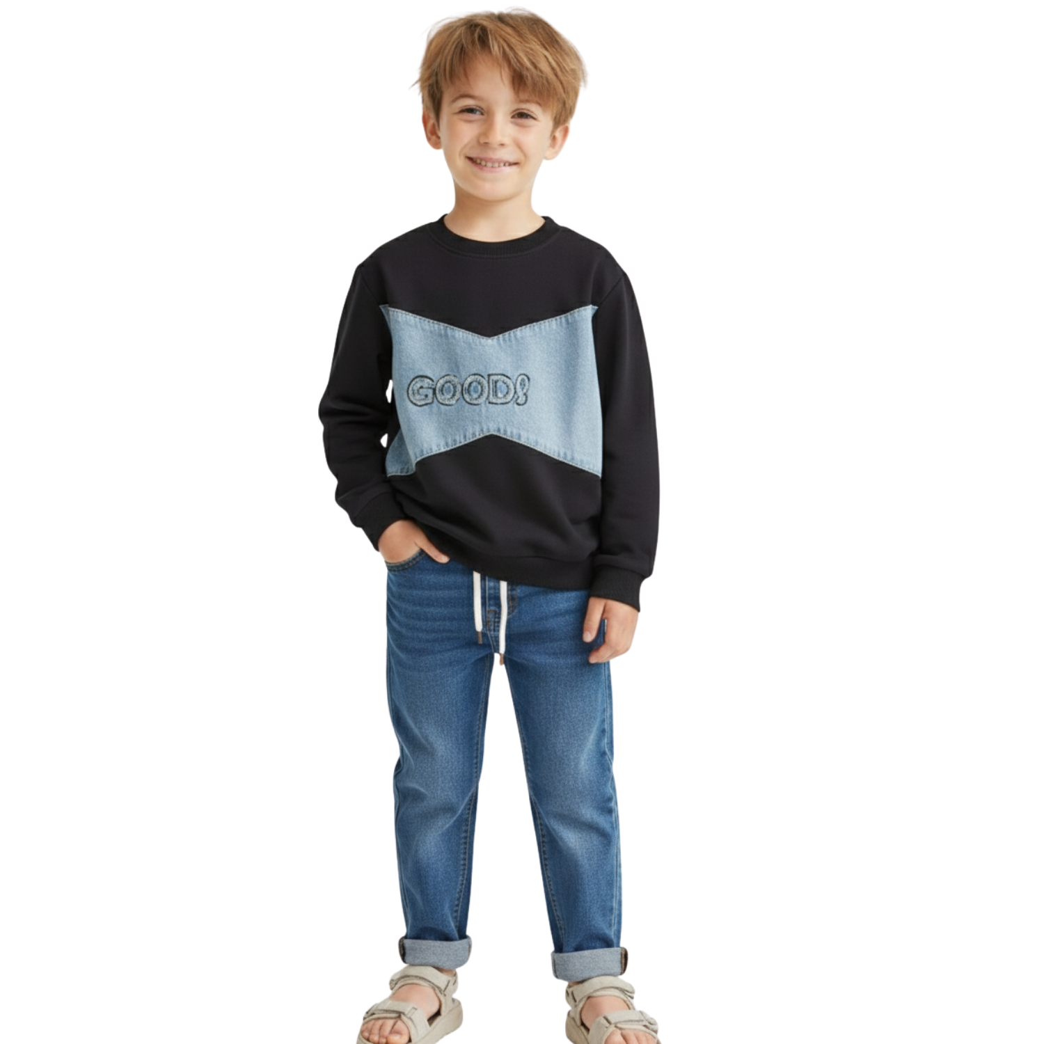 Imported Boys Denim and Cotton Winter Outfit Set