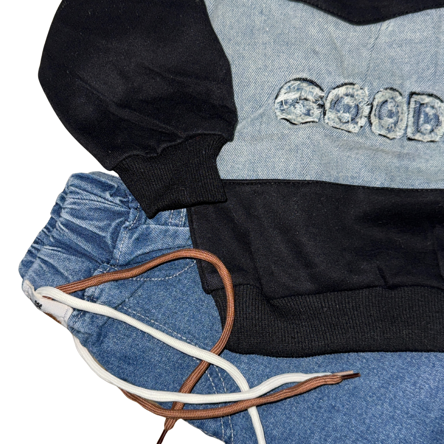 Imported Boys Denim and Cotton Winter Outfit Set