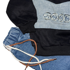 Imported Boys Denim and Cotton Winter Outfit Set